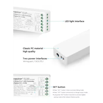 SYNERGY21 Synergy 21 Controller CCT 2 wires Zigbee*Milight/Miboxer* (LC2-ZR)