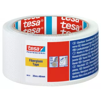 tesa 60101 Professional Cloth Tape White 25 m x 48 mm 60101-00000-00