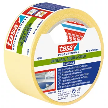 tesa 04939-00002-11 Double-Sided Mounting Tape White 10 m x 50 mm