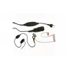 MIDLAND Albrecht AE 31-PT07 In-Ear Monaural Headset with Boom Microphone and PTT, Wired, 2-Pin Connector, Black 41990