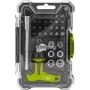 Goobay Screwdriver Set with 30-Piece Bit Set - Precision Tool Kit for Screwdriving, Assembly and Electronics Repair (77841)
