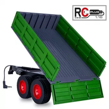 Jamara Dark Green Tipper Trailer for RC Tractor 1:16 (423284)