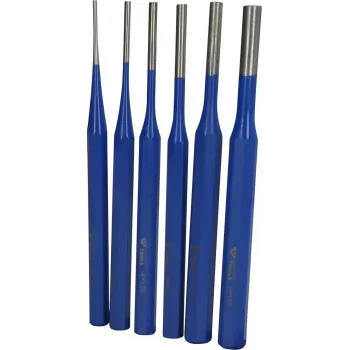 Brilliant Tools BT085006 Roll Pin Punch Set, 6-Piece, 3-10 mm, Chrome Vanadium Steel