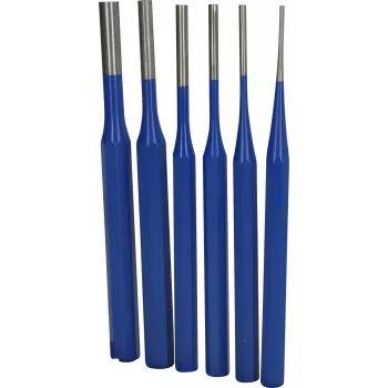 Brilliant Tools BT085006 Roll Pin Punch Set, 6-Piece, 3-10 mm, Chrome Vanadium Steel
