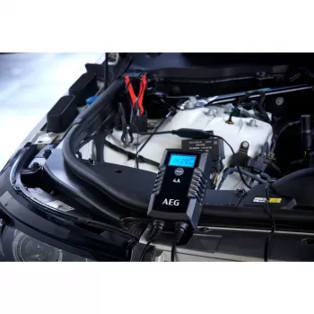 AEG LD4 10616 Automatic Car Battery Charger 6V/12V 2A/4A for Lead-Acid, GEL, AGM, MF, Ca/Ca
