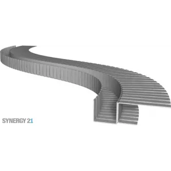 SYNERGY21 S21-LED-PR00002 LED Profile 200cm, Zinc-Plated Steel TYP-A Flex