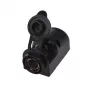 IWH Surface-Mount DIN Socket 12/24V 16A Black 019009