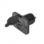 IWH USB Double Flush-Mount Socket 12/24V 2.1A 2x USB-A Black 019006
