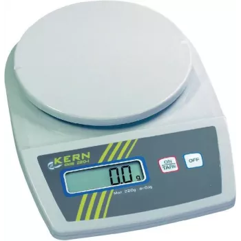 Kern EMB 2200-0 Portable Precision Scale, 2.2 kg Capacity, 1 g Readability, Battery or Mains Powered