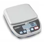KERN EMS 12K0.1 Precision Scale, 12 kg x 0.1 g, Stainless Steel Platform, RS-232, Mains/Battery