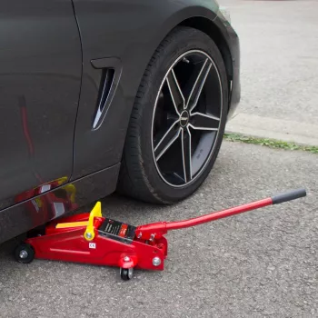 IWH 2 t Trolley Jack, Lifting Range 125–330 mm, Red, Hydraulic 010008