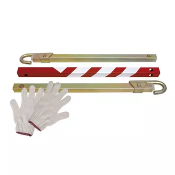 IWH 019800 Tow Bar for Passenger Cars, 3-Part Collapsible, 2500 kg Capacity, Yellow