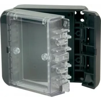 BOPLA Euromas II Wall-Mount Enclosure, Polycarbonate, Graphite Grey (RAL 7024), 60 x 80 x 113 mm