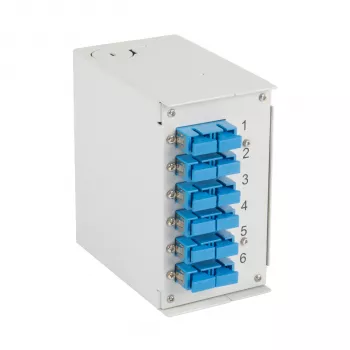EFB Elektronik DIN Rail Box OS2 6x SC-Duplex Coupler without Pigtails (BHS60223.6)