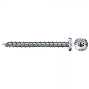 Fischer Power-Fast II CZF 670636 Chipboard Screws 4.5 x 40 mm Pozidriv PZ2 Zinc-Plated Steel, 200 Pieces