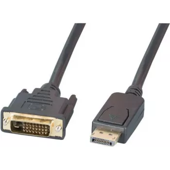 EFB Elektronik DisplayPort to DVI-D Cable, 2 m, Black, Molded, Thumbscrews K5564SW.2