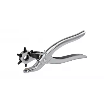 RAPID TOOLS RP03 Revolving Hole Punch Pliers, Metal, Silver, 2-4.5 mm, 6 Sizes 5001724