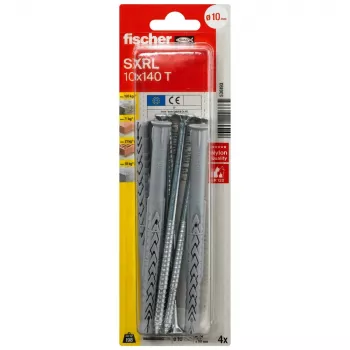 Fischer SXRL 10 x 140 T K NV Long-Shaft Anchor with Countersunk Screw, 1 Set (536193)