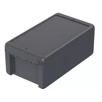 BOPLA Euromas II Wall-Mount Enclosure, Polycarbonate, Graphite Grey RAL 7024, 125 x 231 x 90 mm, IP65, IK08 96015234