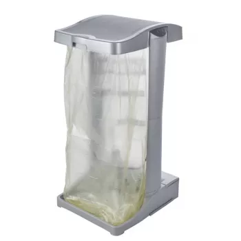 KEEEPER Waste Bag System Ole 35x40x75cm Light Silver