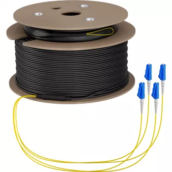 EFB Elektronik Trunk Cable U-DQ ZN BH OS2 4E 1x4 LC-LC 150m Dca LSZH G675A1 - 150 m O8303S150OS2