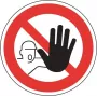 HEIN Industrieschilder 2209 Prohibition Sign - Access for Unauthorized Persons Forbidden, Plastic, 200 x 300 mm, ASR A1.3/DIN EN ISO 7010