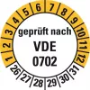 HEIN Industrieschilder 188207 VDE 0702 Inspection Labels, Weeks 26-31, 20 mm, Permanent Adhesive, 500 per Roll