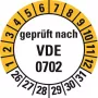 HEIN Industrieschilder 188207 VDE 0702 Inspection Labels, Weeks 26-31, 20 mm, Permanent Adhesive, 500 per Roll