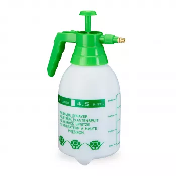 Relaxdays 2-Pack 500 ml Plastic Spray Bottles with Adjustable Nozzle, Transparent with White Heads, for Cleaning, Plants, Hair Care 10030042_0