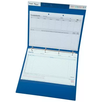 BOI Dokutech Solid Ring Binder A4 Blue, 2 Rings, 30 mm Ring Diameter, 50 mm Spine Width 9108-01824