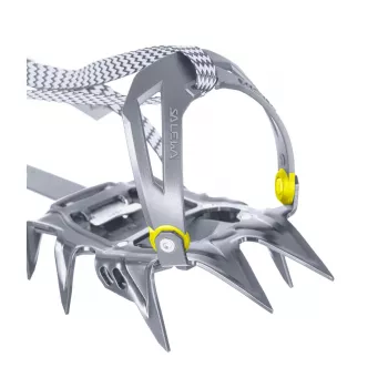 Salewa Alpinist Walk Crampons - 12-Point Semi-Automatic Crampons for Glacier Travel and Alpine Trekking