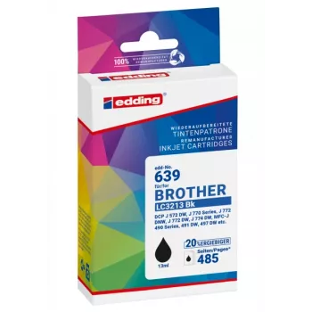 edding EDD-639 Black Compatible Ink Cartridge for Brother LC3213BK 18-639