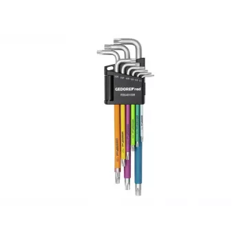 Gedore RED R36401009 L-Key Set TX, 9 Pieces, T10-T50 (3301333)