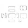 Bopla BoPad BOP 10.1 P-9016-SET Display Enclosure 285 x 198 x 92.90 mm ABS White RAL 9016 35110176.HMT1
