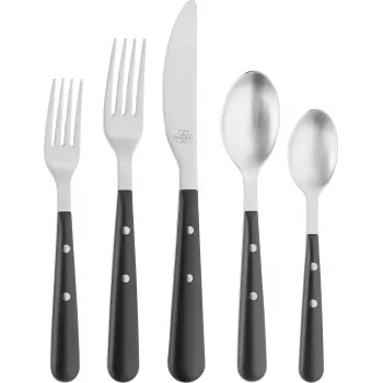 Ballarini Avola 20-Piece Cutlery Set, 18/10 Stainless Steel, Mirror Finish, Dishwasher Safe, Service for 4