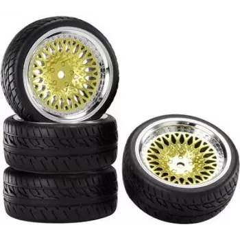 Reely 1:10 On-Road Complete Wheel Racing CLS Gold 1 pc RE-6702300