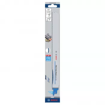 Bosch Professional S1237HBF Reciprocating Saw Blade for Thick Metal, 300 mm, 5-Pack 2608659000