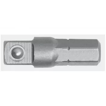 GEDORE red Drive Adapter 1/4 Square x 1/4 Hex, Length 25 mm R47100003
