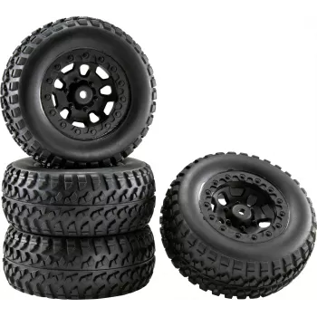 Reely RE-6622356 Complete Wheel Set for 1:10 Short Course Eraser (2 pcs)