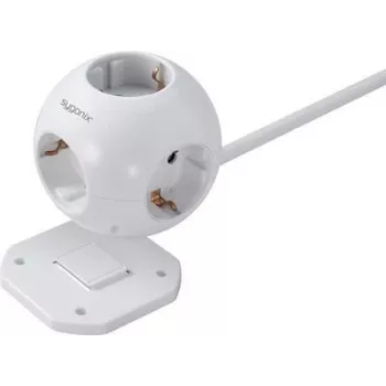 Sygonix SY-4535062 Schuko Socket Adapter White 1-Way