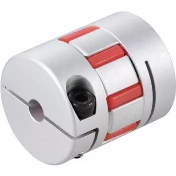 Reely Rigid Shaft Coupling for 6 mm Shaft, Outer Diameter 30 mm, Aluminum, Silver (RE-8660205)