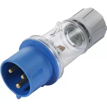 Sygonix SY-5871534 CEE-CARA Plug 32 A 3-Pole 230 V/AC IP44 Transparent