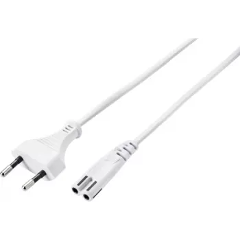 Sygonix SY-5044218 Power Cable White 1.8m Schuko to Schuko 16A