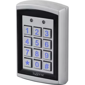 Sygonix SY-6428612 RFID Code Keypad with Backlit Keys, Surface Mount, 12/24 V DC/AC, IP66