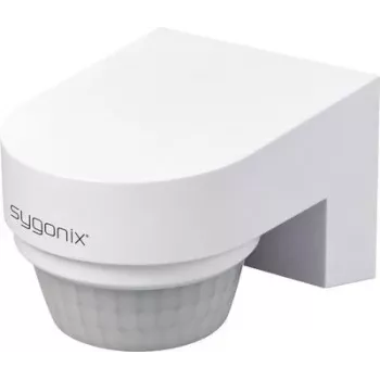 Sygonix SY-6733030 Wall Surface Mount PIR Motion Detector 240° Relay White