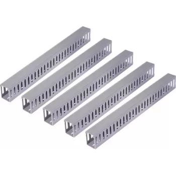 Sygonix SY-6801170 Grey PVC Wiring Duct 40x40mm 2m