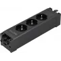 Sygonix SY-6872234 3-Way Socket Module without Switch Black