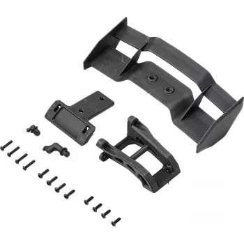 Reely 1:10 Rear Wing and Mount Set Black (RE-7133427)