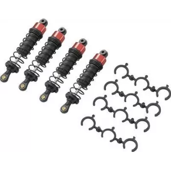 Reely 1:10 Oil Pressure Shock Absorber Black-Blue with Black Springs 1 pc (RE-7409268)