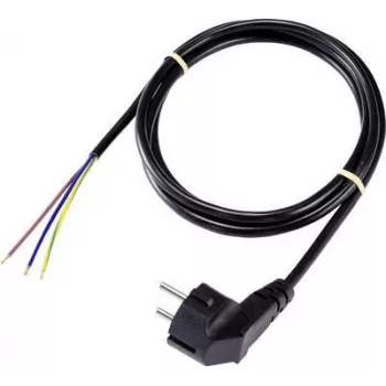 Sygonix SY-5043478 Power Cable CEE 7/7 to IEC C13 2 m Black